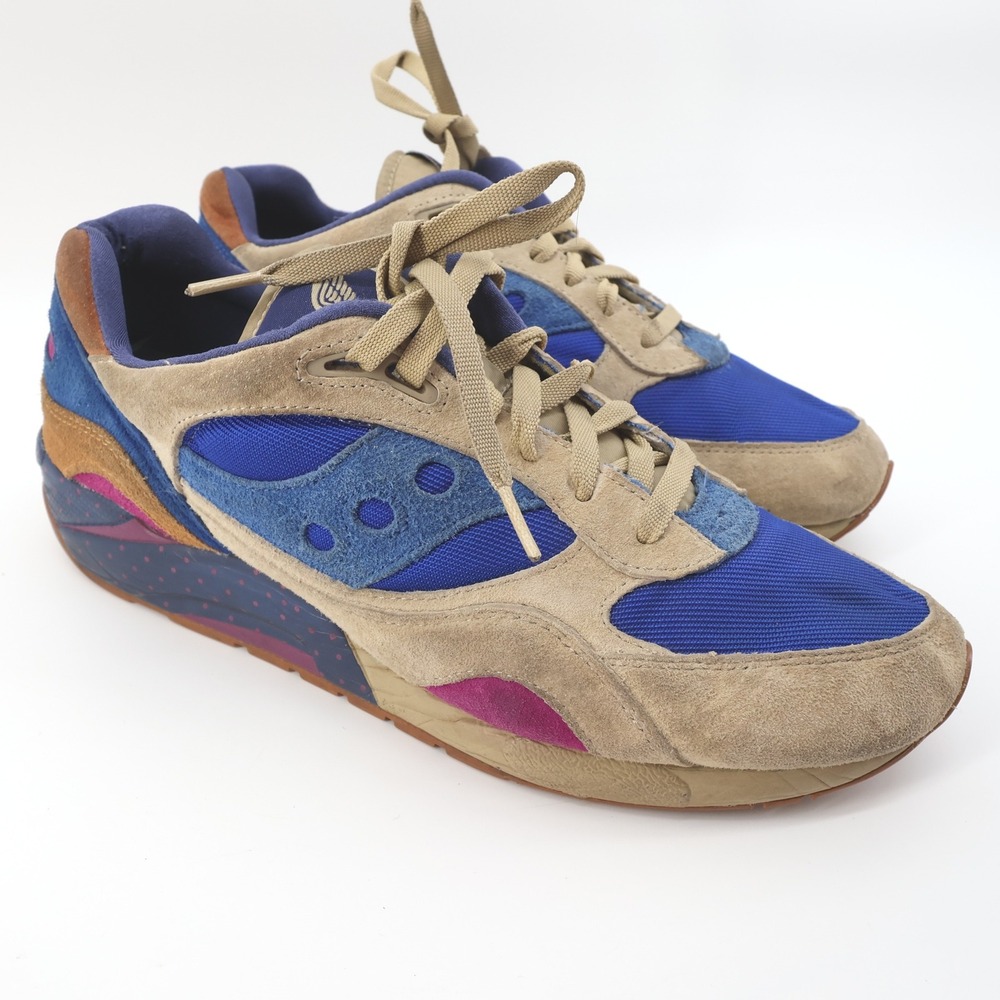Saucony Elite G9 Shadow 6 Tan Bodega Pattern S70168-2 Mens Size‎ 12